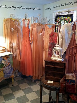 Enjoy Vintage Clothing while exploring the gallery