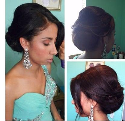 Hair and make up by master stylist Joce