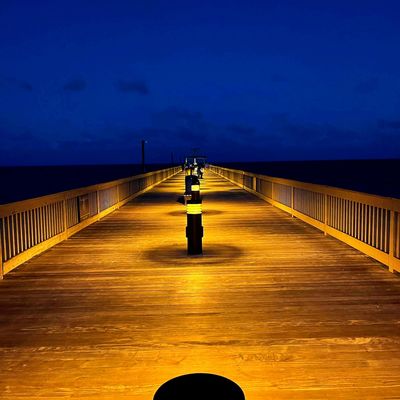 Deerfield Beach Fishing Pier at night