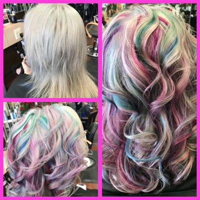 Unicorn Hair! Color by Vicki