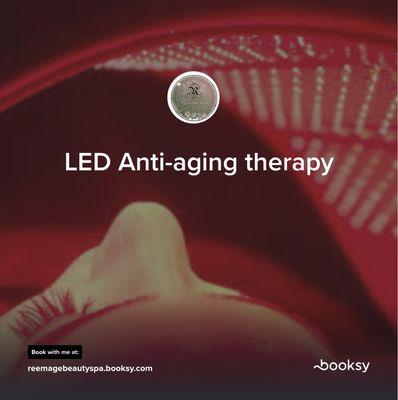 LED light red light antiaging therapy