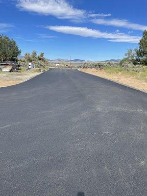 Paved driveway