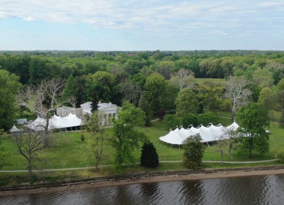 sailcloth wedding tent by Tents For Rent.