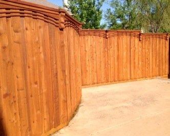 Cedar Fence with an Arched Trim