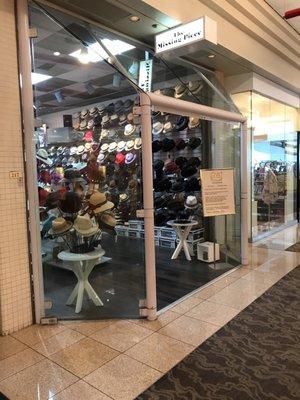 Lots of hats but...Make sure you read the store policies before you walk into this shop or be prepared to get scolded out by the shopkeeper