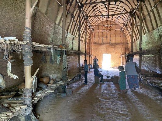 Native American Long House Interior