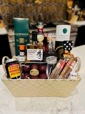 Whiskey around the world basket!