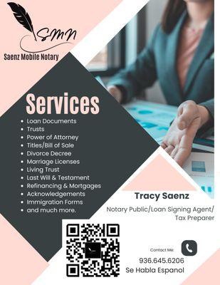 Saenz Mobile Notary and Tax Service