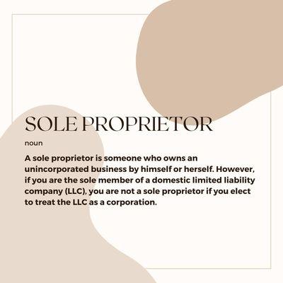 A sole proprietorship is one of the most common small business structures.We are experienced, affordable, and reliable. Call today!