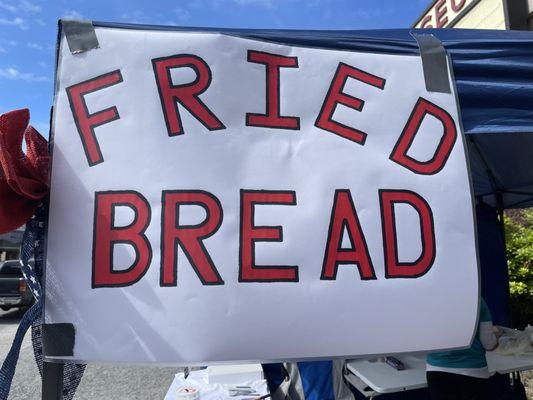 Fried Bread sign