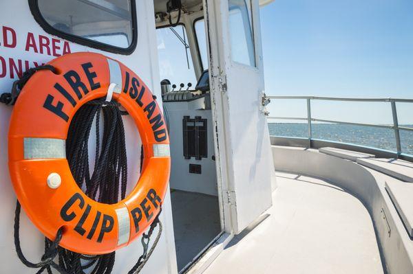 Enjoy the ride on the ferries when you visit Fire Island!