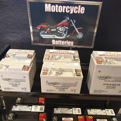 Motorcycle batteries in stock!