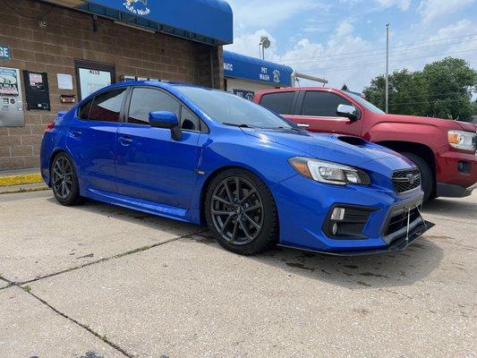 Tinted this sweet ride today.  Customer went with ceramic film to help beat the heat