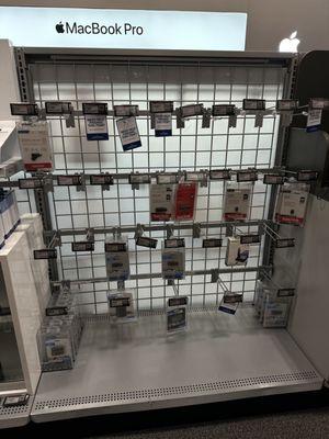 Memory cards with nothing on stock but price tags