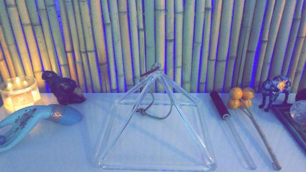 Quartz Crystal Pyramid Sound Therapy