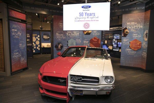 Step into the driver's seat of this 1965 Ford Mustang merged with a 2015 Ford Mustang.