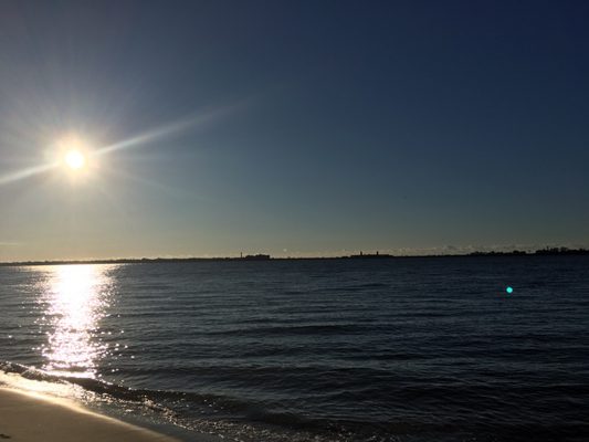 View from Floyd Bennett Field (from one of the few beaches where fishing is allowed)