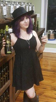 Kristen, our local blues and country favorite enjoys her Tuscan Herb Infused Oil