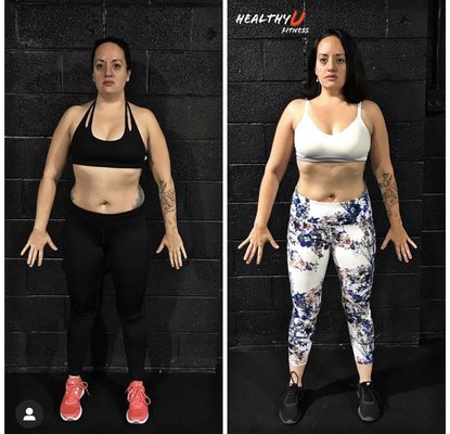 Kate started her journey and is know down 15 pounds and 6 percent body fat!