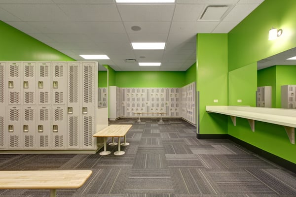 Full locker rooms with showers!  And always clean!