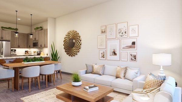 Model Apartment Home Living Room