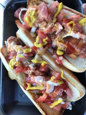 Sonora style hotdogs