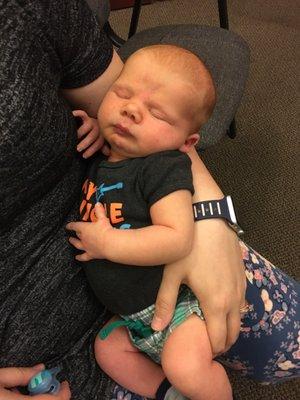 Babies love Chiropractic!