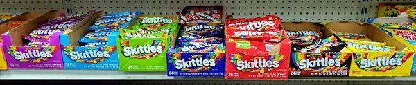 They have just about every flavor of Skittles.