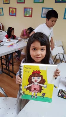 6years old Vivan ! Great job ! She start to learn how to draw people