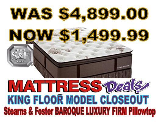 Unbelievable savings on name brand mattresses.