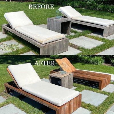 Outdoor chaise lounge chairs