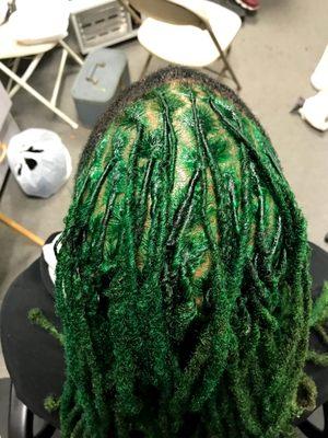 Dreads colored and retwist