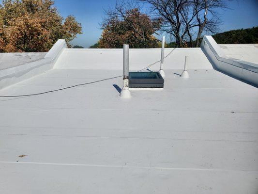 High reflectivity rooftops save thousand$ in energy costs.