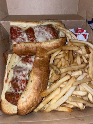 Berwyn Pizza -- meatball parm sandwich