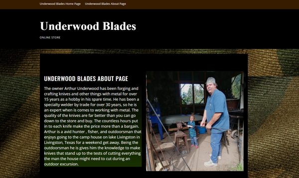 look at the website I built this blacksmith to sell his forged knives