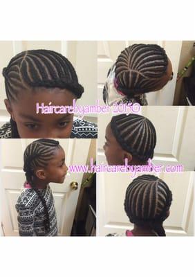 Cute fun braid style for my little client by Haircarebyamber!