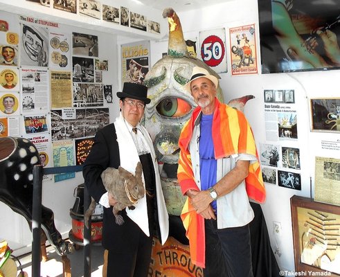 Coney Island History Project (museum). Dr. Takeshi Yamada, Seara (sea rabbit) and Charles Denson (Director). 2017.0730