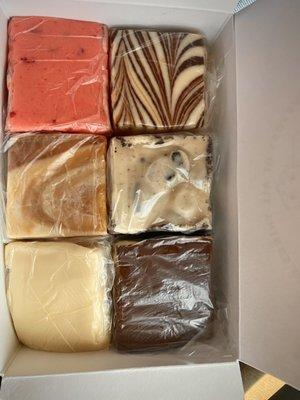 Neapolitan, Tigers Blood, Caramel, Oreo, Vanilla, Chocolate Peanut Butter