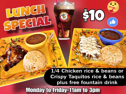 Lunch Special Mon-Fri 11a/3p