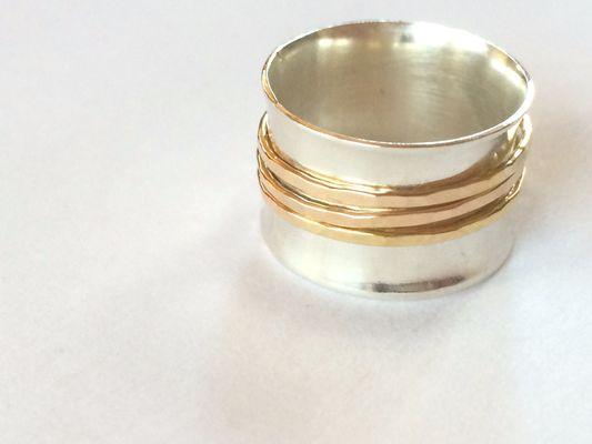 Handmade spinner ring.