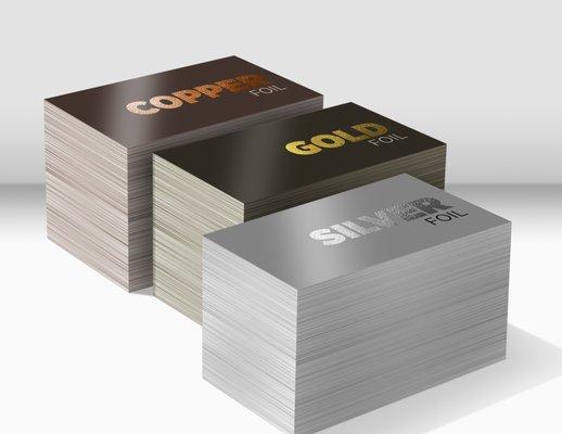 Foil business cards