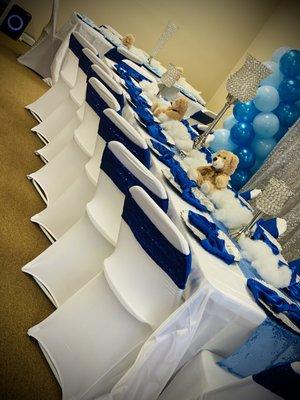 Teddy bear baby showers done at the venue