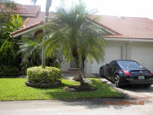 This is right after Fombrite cleaned our roofs. The roofs continued to get cleaner and brighter each time after it rained.