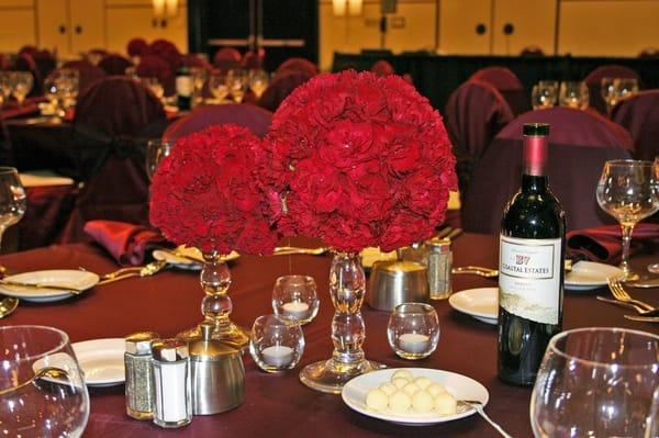 Beautiful centerpieces.