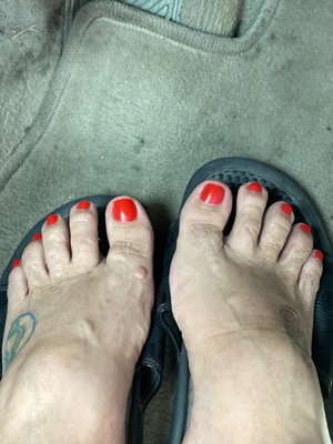 Pedicure was amazing