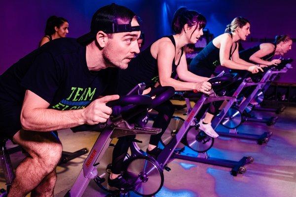 FLOW Cycle: This is our signature full body indoor cycling class.  This class features intense interval training on the bike which incorpora