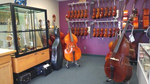 Come browse our beautiful selection of violins, violas, cellos and basses.