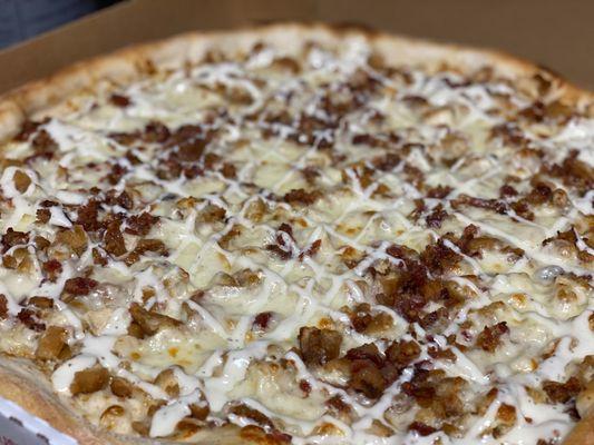 Chicken Bacon Ranch Pizza