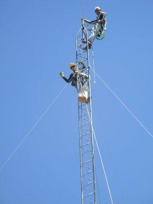 Preferred Networks Tower Climbers.  Hard at work adding more connectivity for our Customer base.