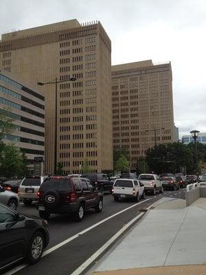 Lenox Towers.  Photographer is facing East on Peachtree Rd